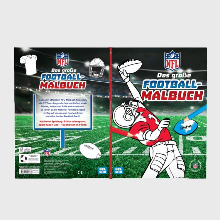 Produktbild: NFL: Das gro&szlig;e Football-Malbuch