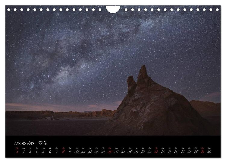 Produktbild: Faszination Milchstra&szlig;e - eine Reise zu den Nachtlandschaften unserer Erde (Wandkalender 2026 DIN A4 quer), CALVENDO Monatskalender