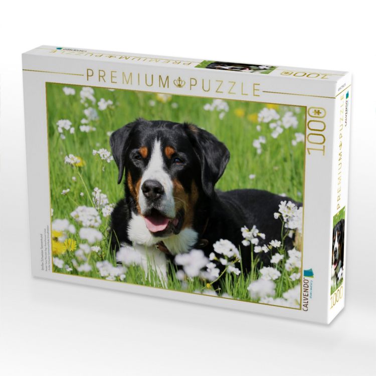 Produktbild: CALVENDO Puzzle Gro&szlig;er Schweizer Sennenhund | 1000 Teile Lege-Gr&ouml;&szlig;e 64x48cm Foto-Puzzle f&uuml;r gl&uuml;ckliche Stunden