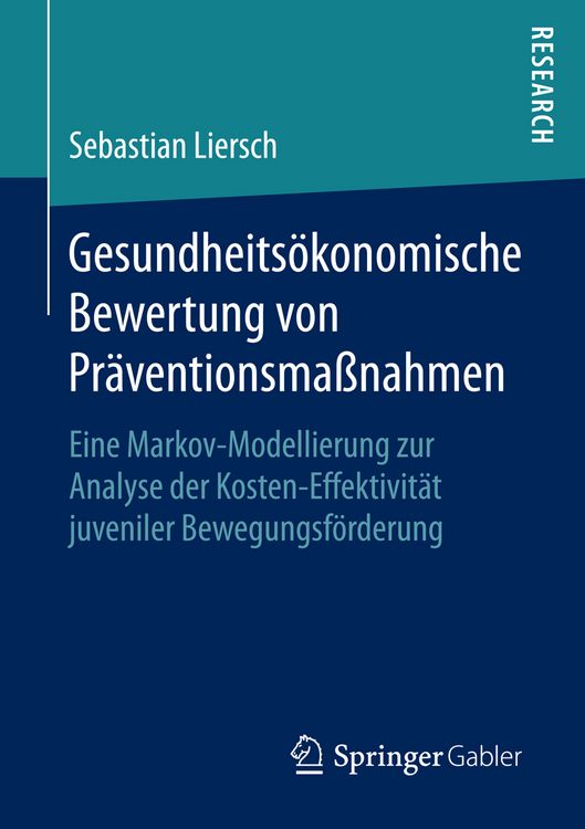 Produktbild: Gesundheits&ouml;konomische Bewertung von Pr&auml;ventionsma&szlig;nahmen
