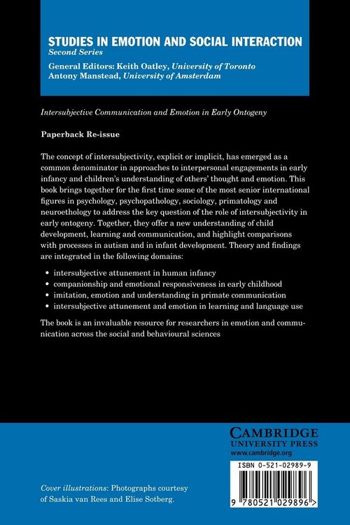 Produktbild: Intersubjective Communication and Emotion in Early Ontogeny