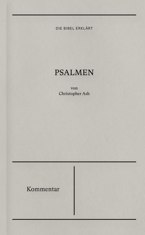 Produktbild: Psalmen | Kommentar (Die Bibel erkl&auml;rt)