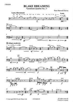 Produktbild: Blake Dreaming 'Goodison Quartet No. 5'