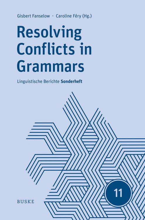 Produktbild: Resolving Conflicts in Grammars: Optimality Theory in Syntax, Morphology, and Phonology