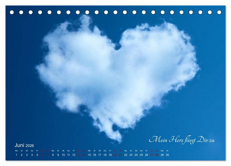 Produktbild: Emotionale Herzensdinge (Tischkalender 2026 DIN A5 quer), CALVENDO Monatskalender