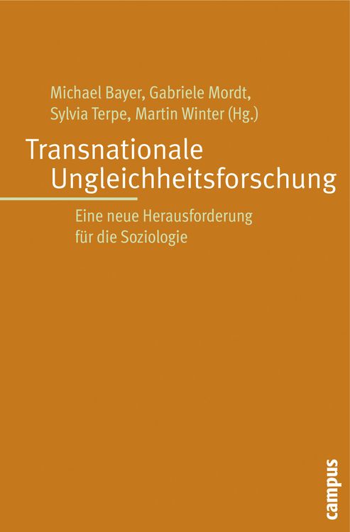 Produktbild: Transnationale Ungleichheitsforschung