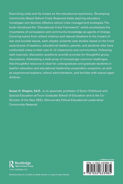 Produktbild: Developing Community-Based School Crisis Response