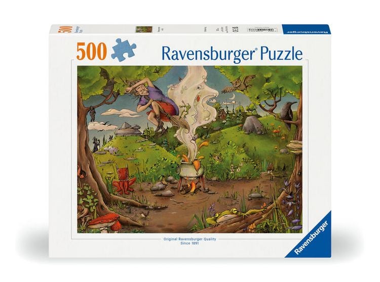 Produktbild: Erwachsenenpuzzle 500 Teile - Bei der Waldhexe