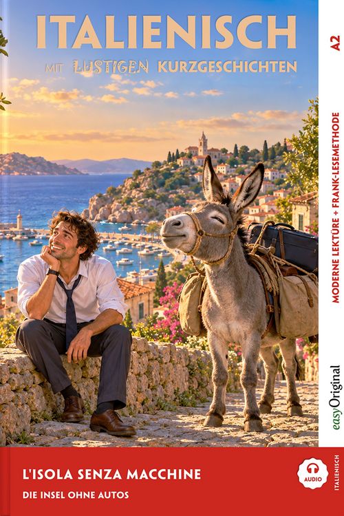 Produktbild: Italienisch lernen mit lustigen Kurzgeschichten (A2) - L&rsquo;isola senza macchine (+ Audio-Online)