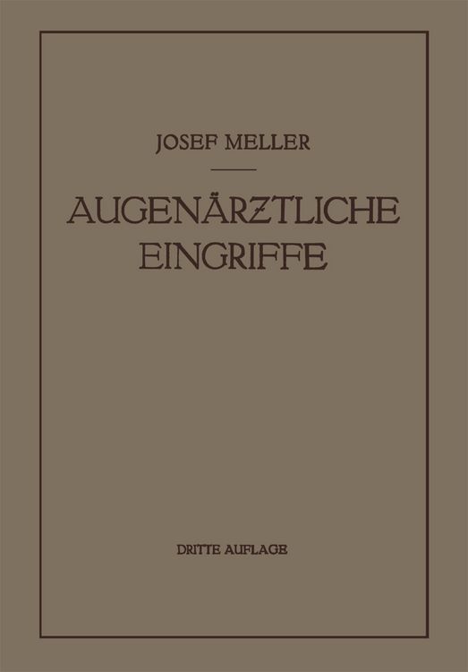 Produktbild: Augen&auml;rztliche Eingriffe