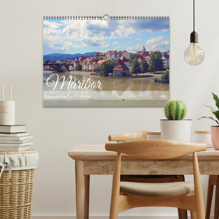 Produktbild: Maribor - Entspannde Stadt am Ufer der Drau (Wandkalender 2026 DIN A3 quer), CALVENDO Monatskalender