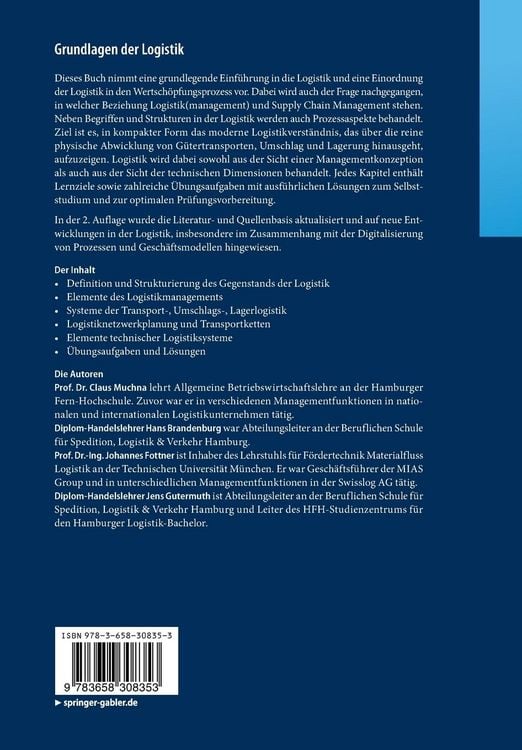 Produktbild: Grundlagen der Logistik