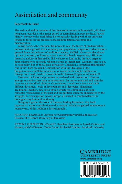 Produktbild: Assimilation and Community
