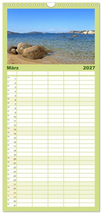 Produktbild: Familienplaner 2027 - Meine kleine Auszeit mit 5 Spalten (Wandkalender, 21 x 45 cm) CALVENDO