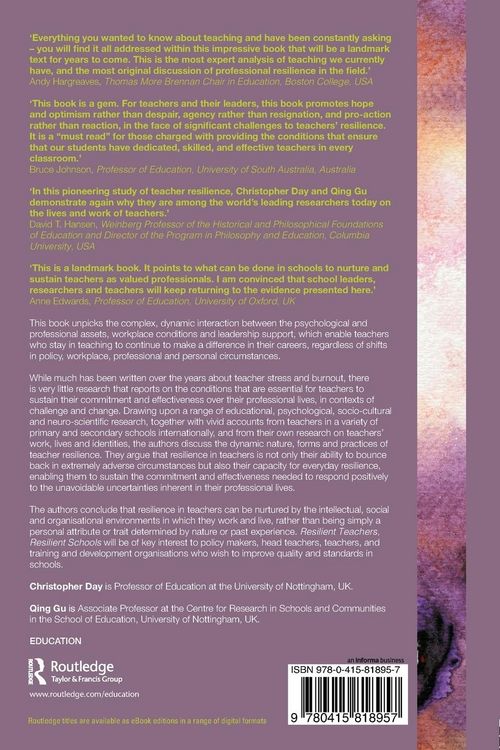 Produktbild: Resilient Teachers, Resilient Schools