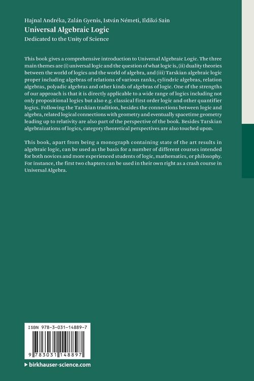 Produktbild: Universal Algebraic Logic