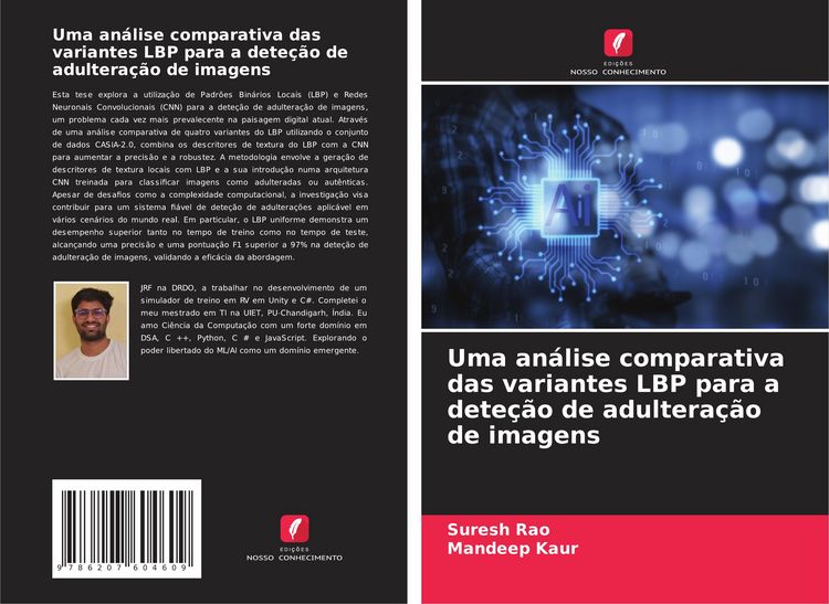 Produktbild: Uma an&aacute;lise comparativa das variantes LBP para a dete&ccedil;&atilde;o de adultera&ccedil;&atilde;o de imagens
