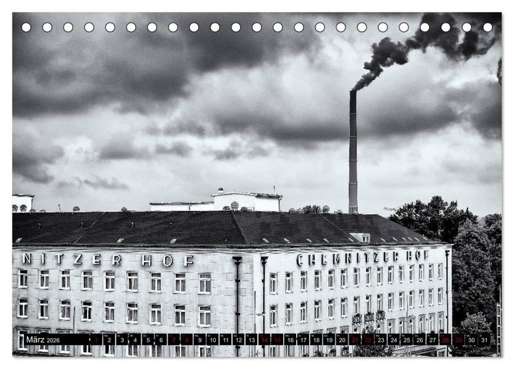 Produktbild: Ein Blick auf Chemnitz (Tischkalender 2026 DIN A5 quer), CALVENDO Monatskalender