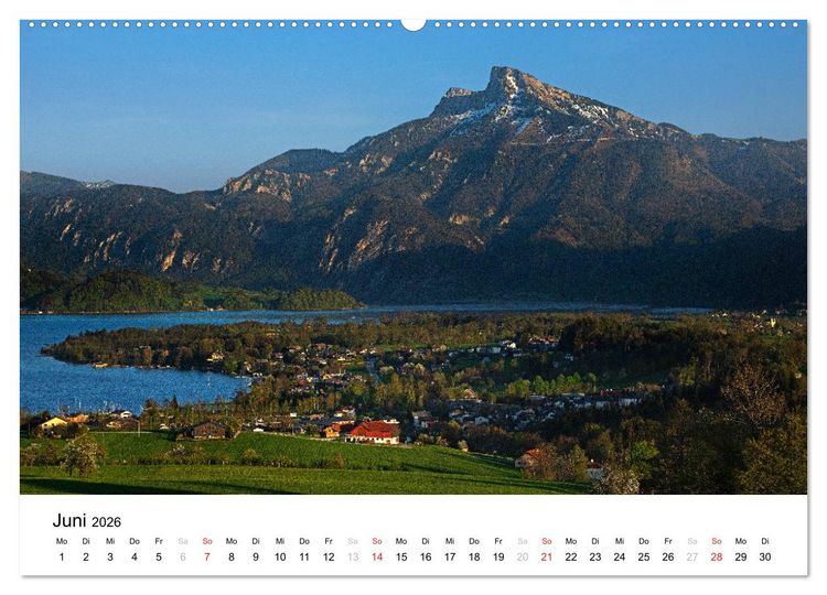 Produktbild: Zauberhaftes Mondseeland (Wandkalender 2026 DIN A2 quer), CALVENDO Monatskalender