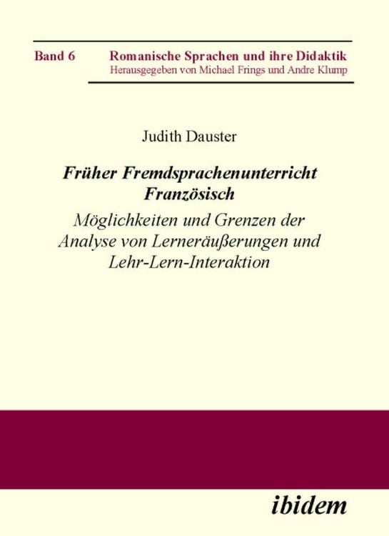 Produktbild: Fr&uuml;her Fremdsprachenunterricht Franz&ouml;sisch