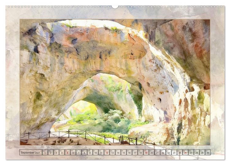 Produktbild: Bulgarien - Balkanstaat mit Schwarzmeerk&uuml;ste (Wandkalender 2027 DIN A2 quer), CALVENDO Monatskalender