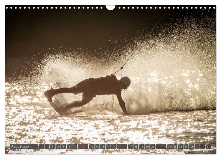 Produktbild: Wakeboarding - make water burn (Wandkalender 2026 DIN A3 quer), CALVENDO Monatskalender