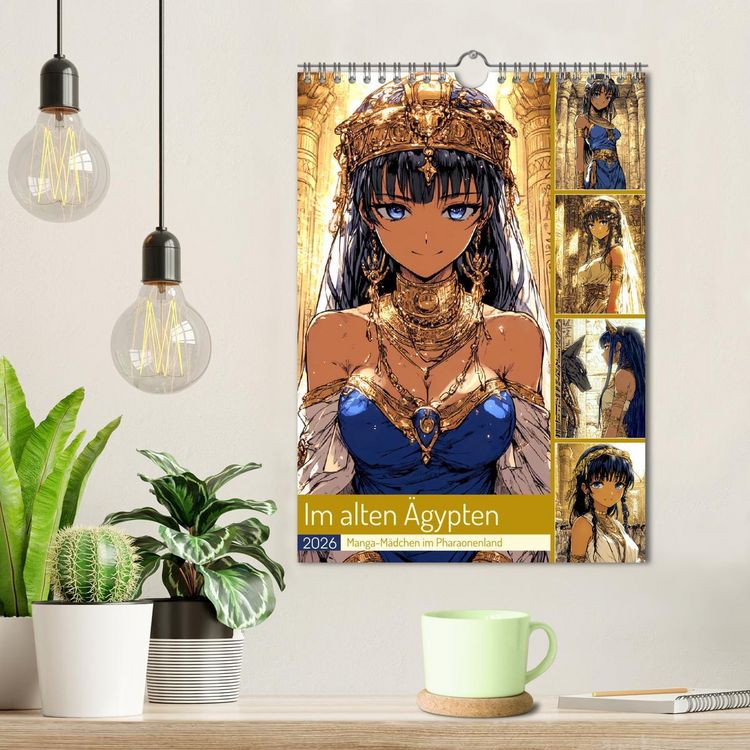 Produktbild: Im alten &Auml;gypten. Manga-M&auml;dchen im Pharaonenland (Wandkalender 2026 DIN A4 hoch), CALVENDO Monatskalender