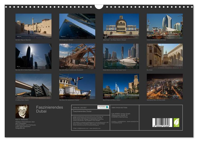 Produktbild: Faszinierendes Dubai (Wandkalender 2026 DIN A3 quer), CALVENDO Monatskalender