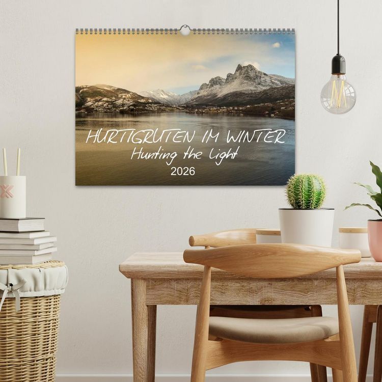 Produktbild: Hurtigruten im Winter - Hunting the light (Wandkalender 2026 DIN A3 quer), CALVENDO Monatskalender