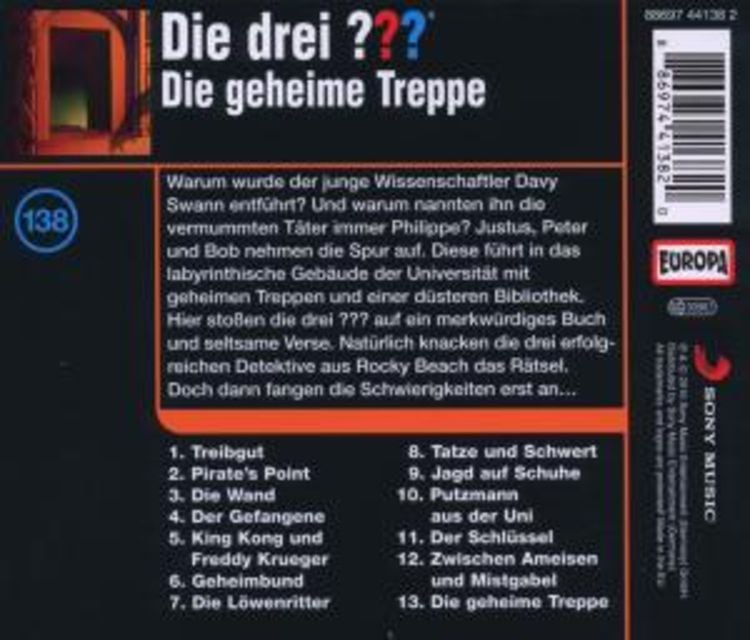 Produktbild: Die drei ??? (138) Die geheime Treppe