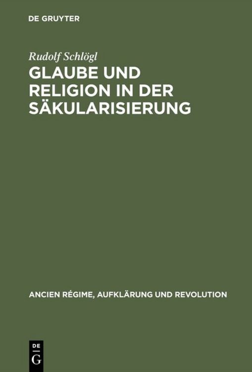 Produktbild: Glaube und Religion in der S&auml;kularisierung