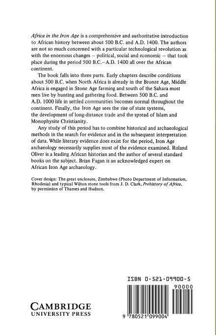 Produktbild: Africa in the Iron Age