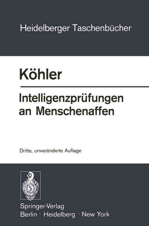 Produktbild: Intelligenzpr&uuml;fungen an Menschenaffen