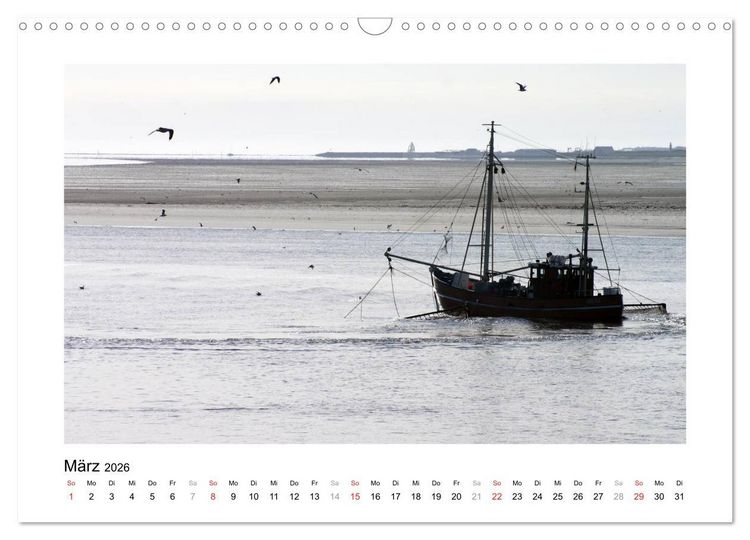 Produktbild: JUIST - Ansichten einer Insel (Wandkalender 2026 DIN A3 quer), CALVENDO Monatskalender