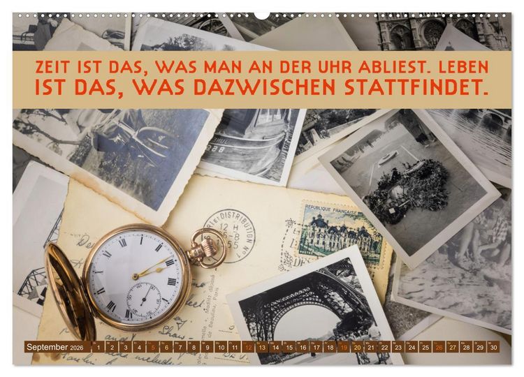 Produktbild: Im Flow der Zeit - im Hier und Jetzt (Wandkalender 2026 DIN A2 quer), CALVENDO Monatskalender