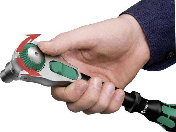 Produktbild: Wera 8000A 05003500001 Zyklop-Knarre 1/4\" (6.3 mm) 152mm