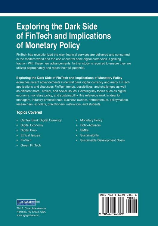 Produktbild: Exploring the Dark Side of FinTech and Implications of Monetary Policy