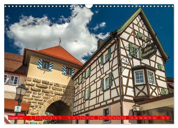 Produktbild: M&uuml;hlheim an der Donau (Wandkalender 2027 DIN A3 quer), CALVENDO Monatskalender
