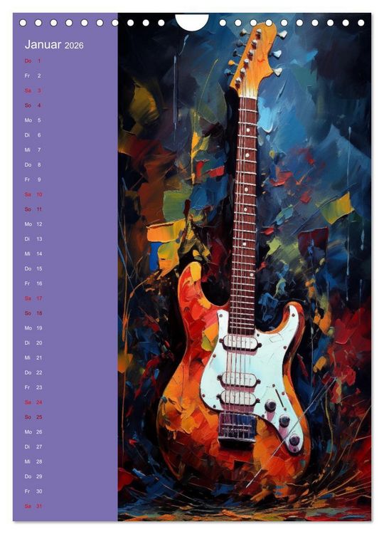 Produktbild: Strings & Dreams: Ein Jahr musikalischer Inspiration (Wandkalender 2026 DIN A4 hoch), CALVENDO Monatskalender