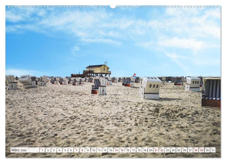 Produktbild: Urlaub in Nordfriesland (Wandkalender 2026 DIN A2 quer), CALVENDO Monatskalender