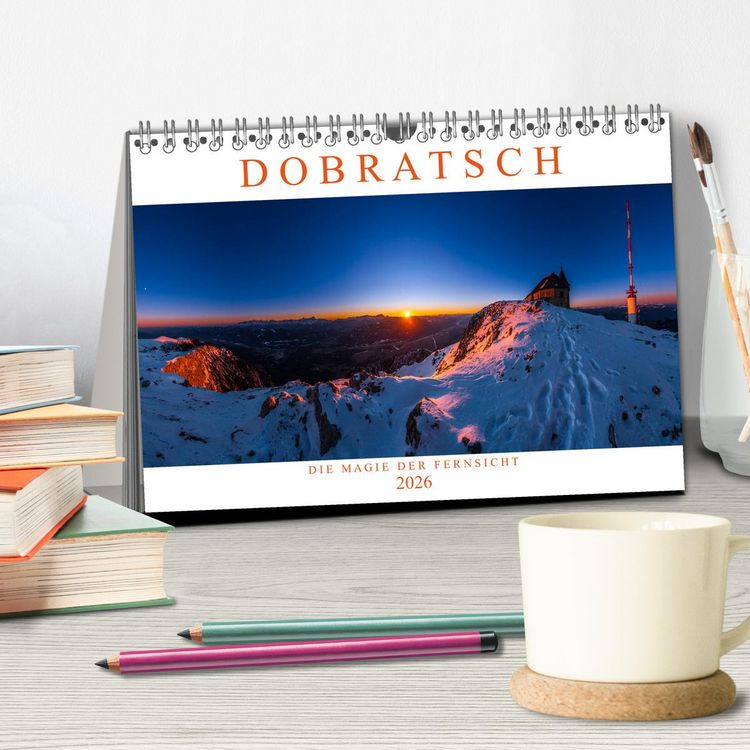 Produktbild: DOBRATSCH - Die Magie der Fernsicht (Tischkalender 2026 DIN A5 quer), CALVENDO Monatskalender