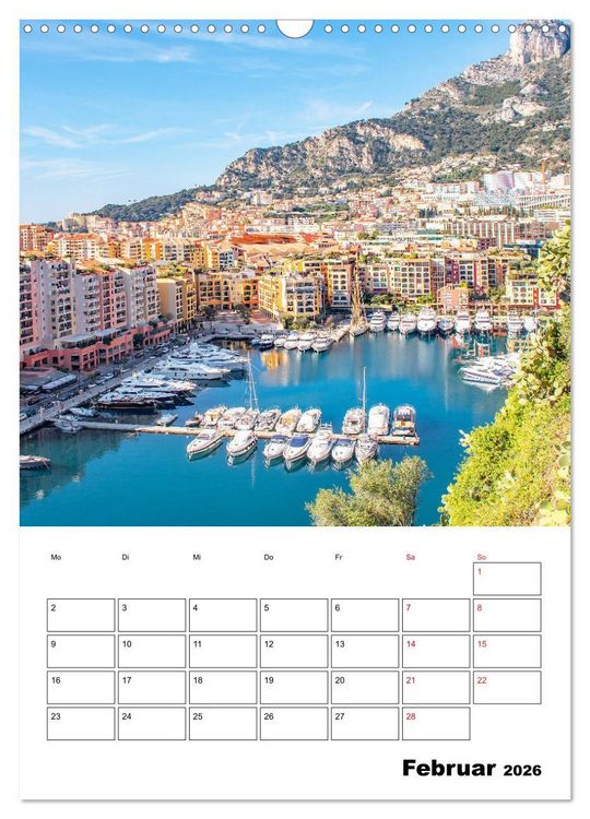 Produktbild: C&ocirc;te d&rsquo;Azur - Reiseziel am Mittelmeer (Wandkalender 2026 DIN A3 hoch), CALVENDO Monatskalender