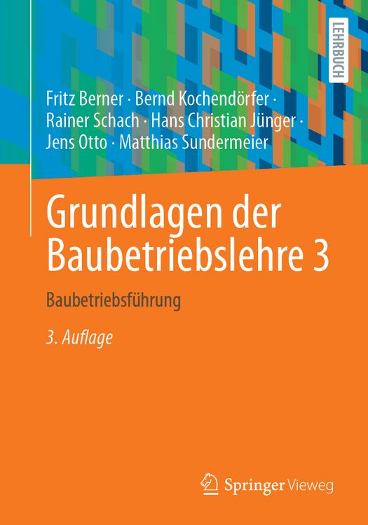 Produktbild: Grundlagen der Baubetriebslehre 3