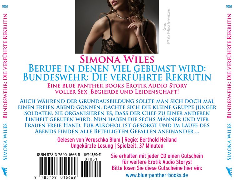 Produktbild: Berufe in denen viel gebumst wird: Bundeswehr: Die verf&uuml;hrte Rekrutin | Erotik Audio Story | Erotisches H&ouml;rbuch Audio-CD
