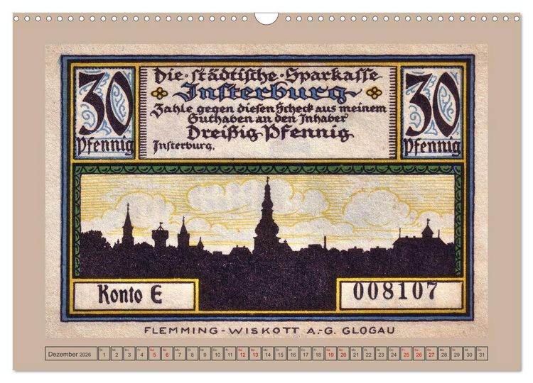 Produktbild: Gruss aus Insterburg - Historische Stadtansichten (Wandkalender 2026 DIN A3 quer), CALVENDO Monatskalender