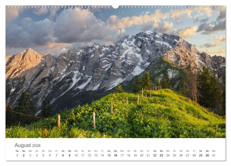 Produktbild: Die Sch&ouml;nheit der Alpen (hochwertiger Premium Wandkalender 2026 DIN A2 quer), Kunstdruck in Hochglanz
