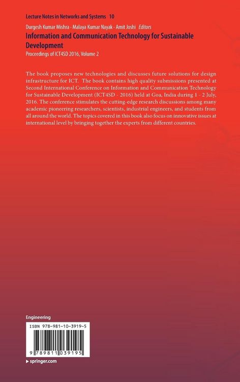 Produktbild: Information and Communication Technology for Sustainable Development