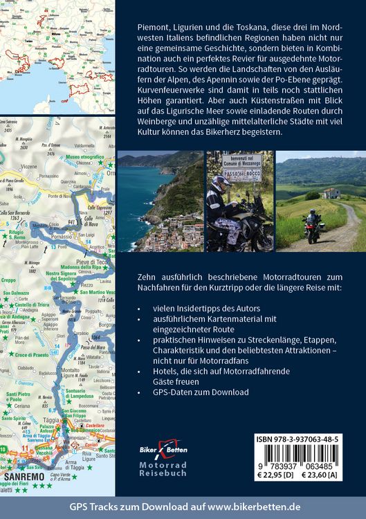 Produktbild: Motorrad Reisef&uuml;hrer Piemont Ligurien Toskana