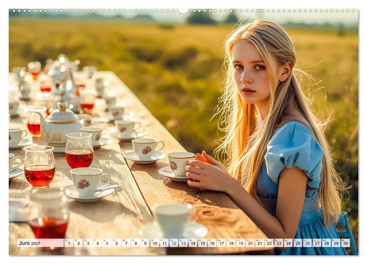 Produktbild: Alice &ndash; Eine Reise durch das Wunderland (Wandkalender 2027 DIN A2 quer), CALVENDO Monatskalender