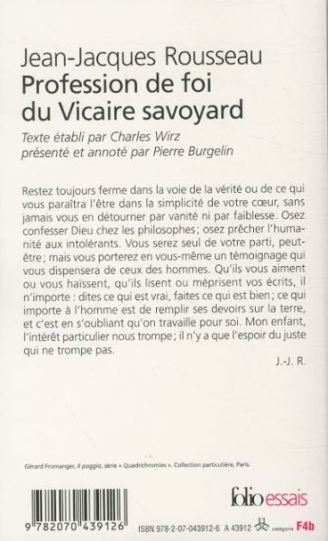 Produktbild: Fre-Prof De Foi Du Vicaire Sav